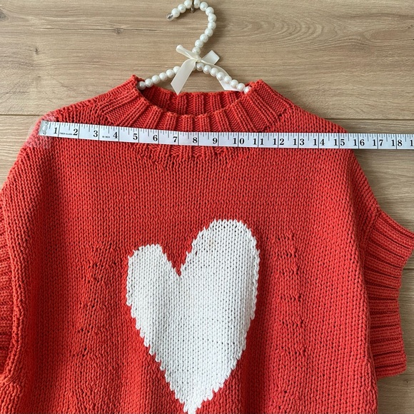 Anthropologie Sweater with White Heart - Picture 4 of 8